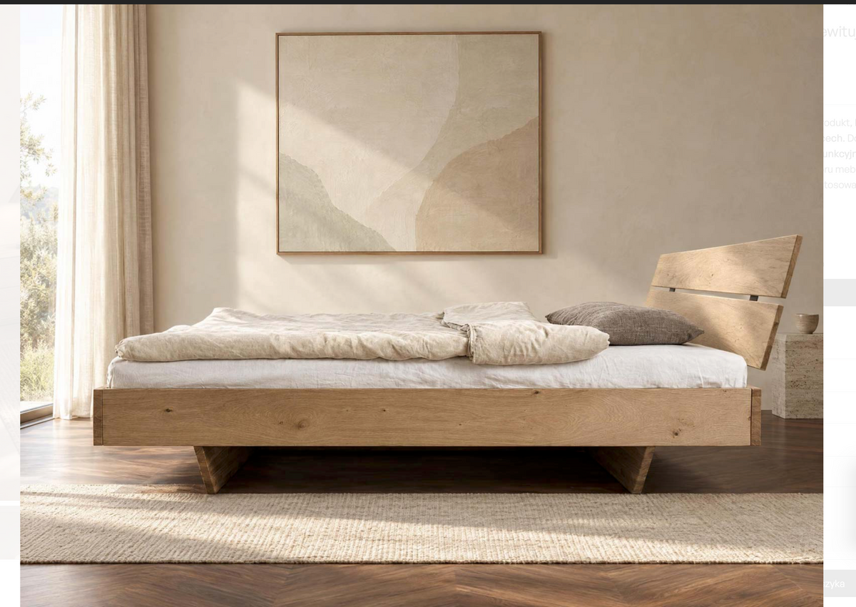 Doppelbett ROSSANO 160x200 – Massivholz Eiche Natur