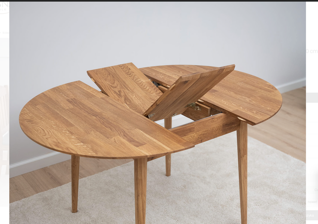 Tavolo Allungabile BERGEN – 100% Rovere Massiccio Naturale