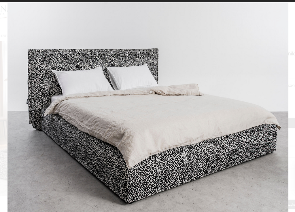 Letto Matrimoniale Contenitore PRO Line 19 – Tessuto Maculato "Wild" 160x200