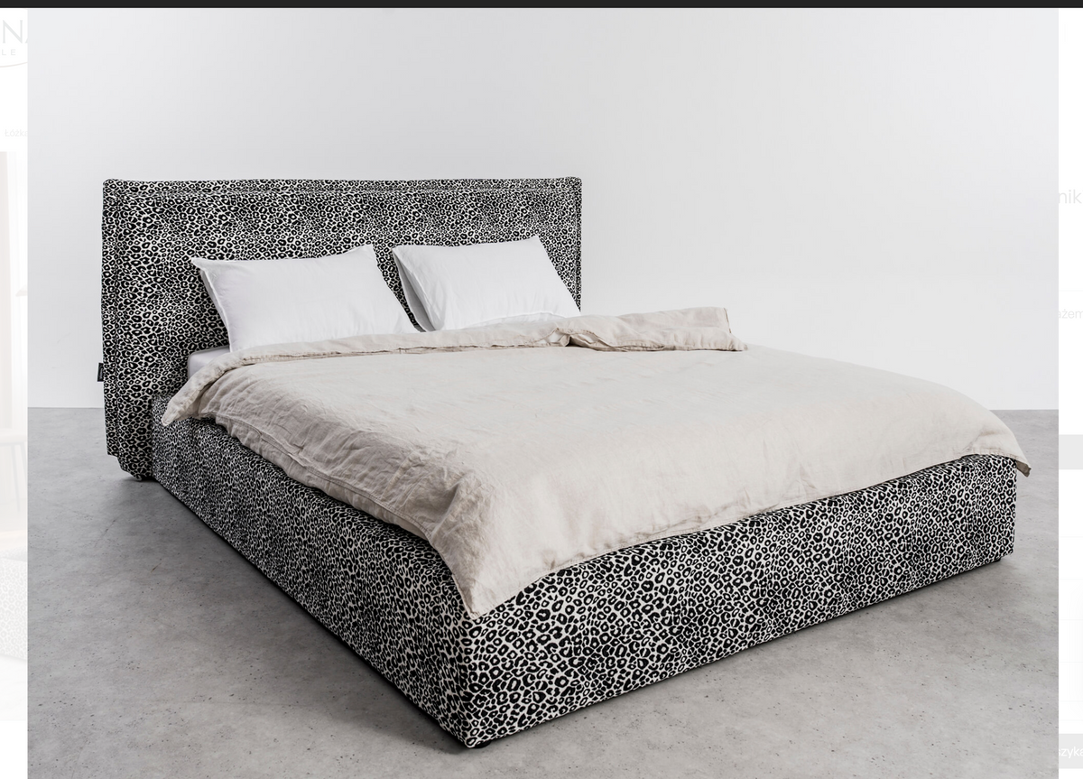 Letto Matrimoniale Contenitore PRO Line 19 – Tessuto Maculato "Wild" 160x200